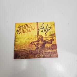 Justin Angelo Down To Earth 2015 Autographed Folk Genre Music CD